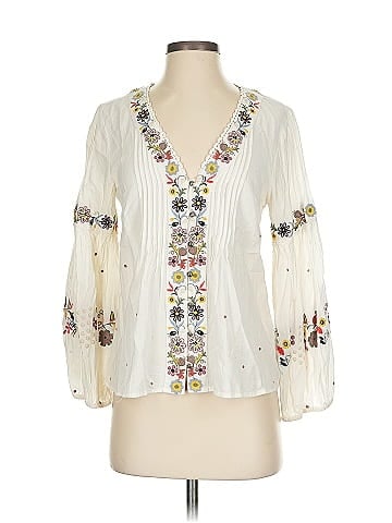 Vanessa Virginia by Anthropologie 3/4 Sleeve Blouse (view 1)