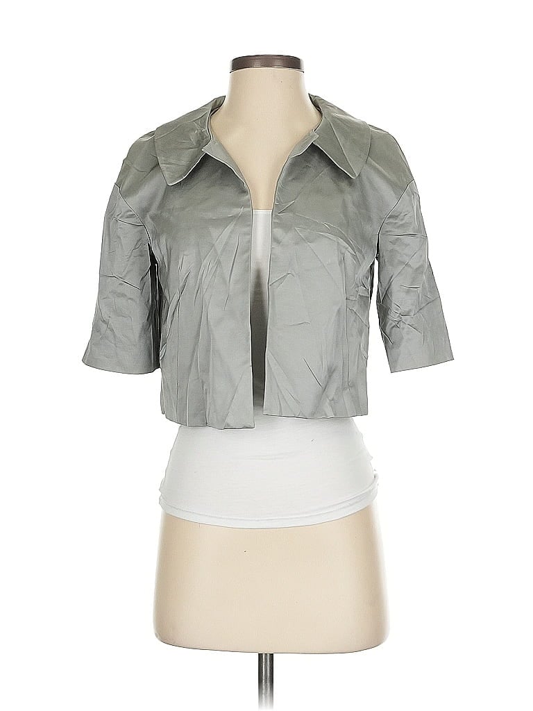 Pre-owned Ann Taylor Cardigan Sweater In Gray