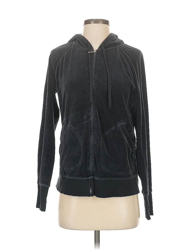 Pre-owned Gap Body Zip Up Hoodie In Black