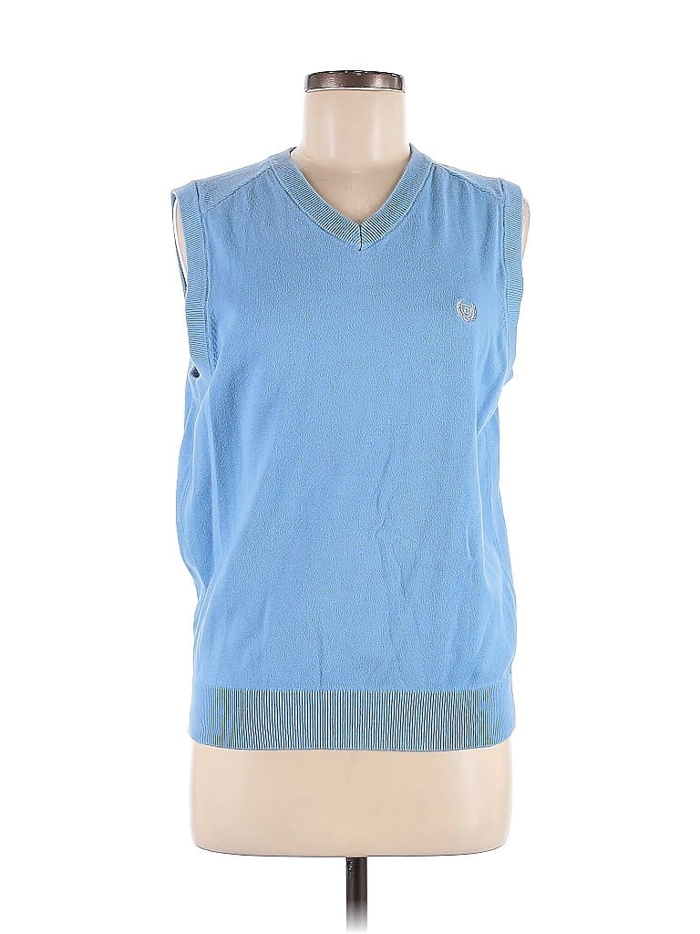 Pre-owned Chaps Sweater Vest In Blue