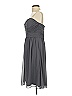 Donna Morgan 100% Polyester Solid Gray Cocktail Dress Size 8 - photo 5