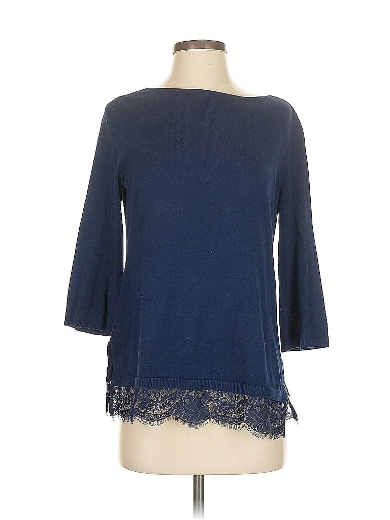 Pre-owned Chico's Pullover Sweater In Blue