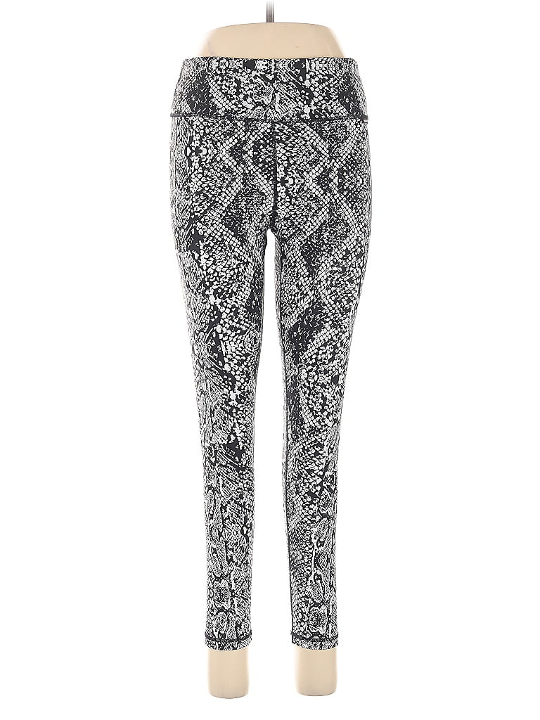 Pre-owned Dkny Sport Leggings In Silver