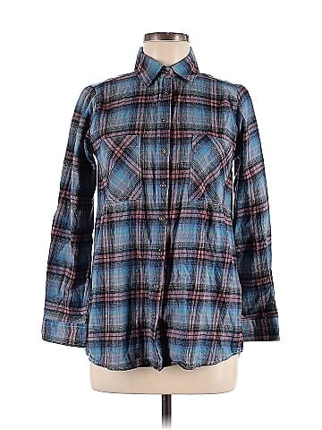 Taylor & Sage Long Sleeve Button-Down Shirt (view 1)