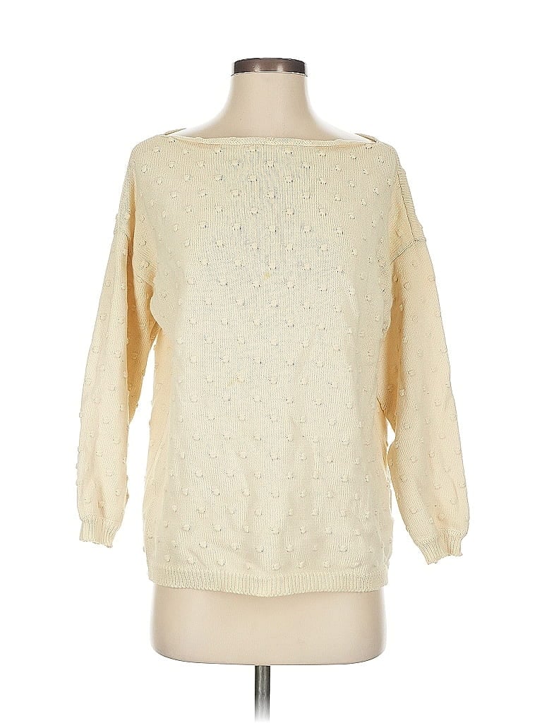 Pre-owned Callahan Pullover Sweater In White