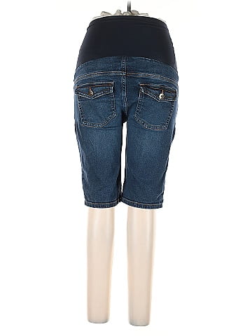 Indigo Blue Denim Shorts (view 2)