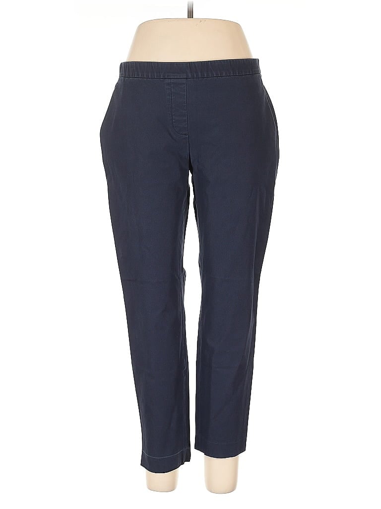 Pre-owned Theory Casual Pants In Blue