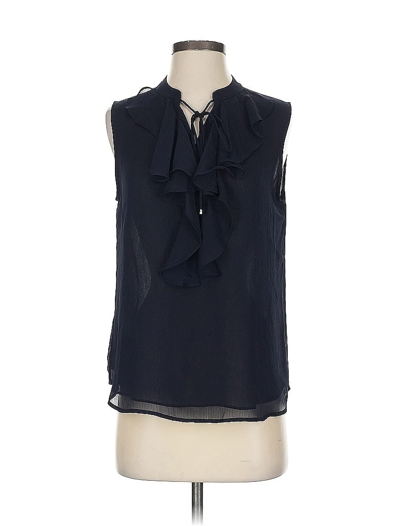 Pre-owned Tommy Hilfiger Sleeveless Blouse In Blue