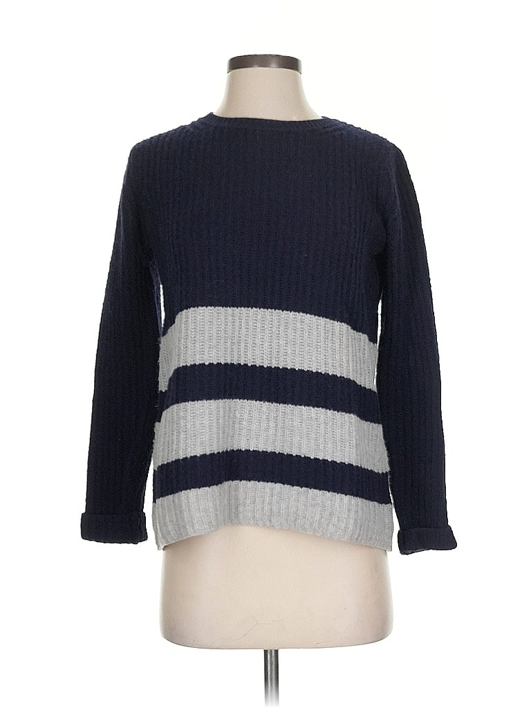 Pre-owned Vince Wool Pullover Sweater In Blue