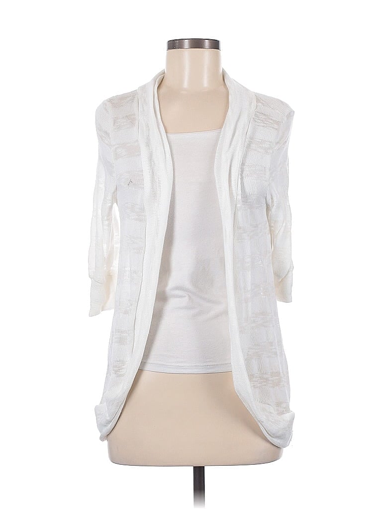 Haley K. White Cardigan Size S - photo 1