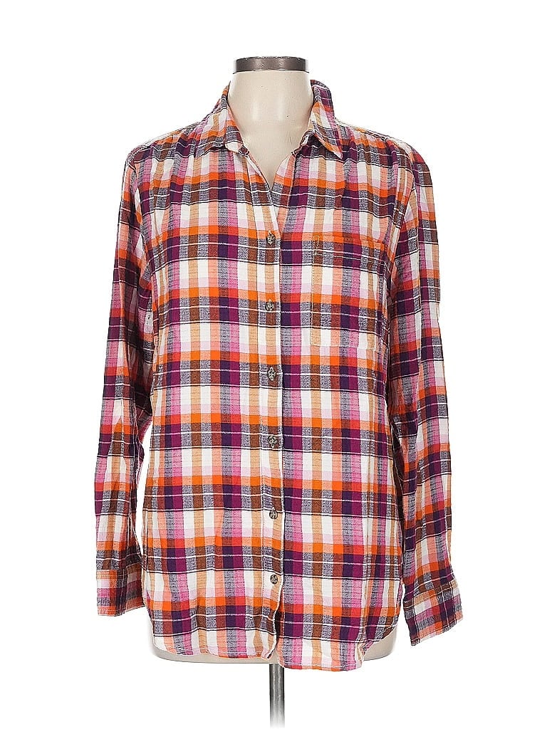 Click to view more detailed imagery on our partner's website Pre-owned Beachlunchlounge Long Sleeve Blouse In Orange