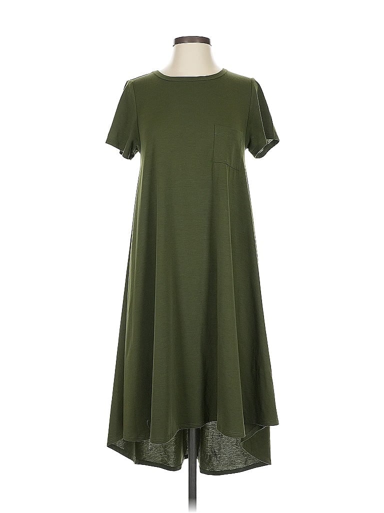 Pre-owned Lularoe Casual Dress In Green
