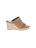 Stuart Weitzman 100% Leather Tan Pink Wedges Size 7 1/2 - photo 1