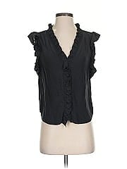 Frame Sleeveless Silk Top