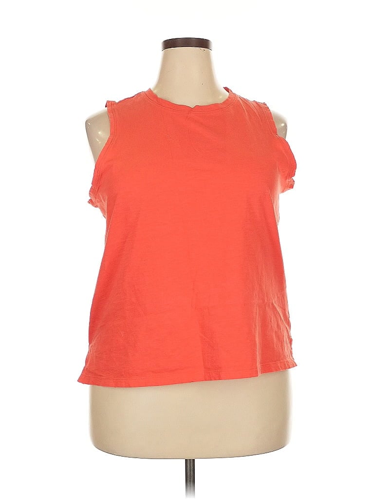 Pre-owned Sonoma Goods For Life Sleeveless T-shirt In Orange