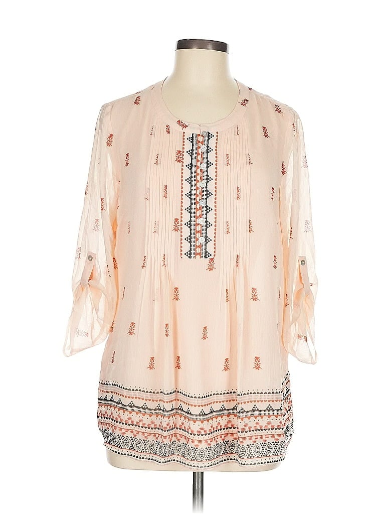 Pre-owned Velvet Heart 3/4 Sleeve Blouse In White