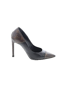 Louis Vuitton Burgundy Brown Monogram Heels Size EU 35 1/2