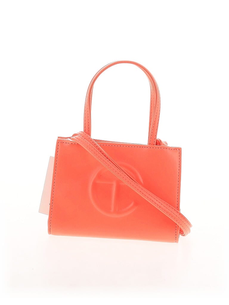 Telfar Solid Orange Pink Small 'Hazard' Shopping Bag One size - photo 1