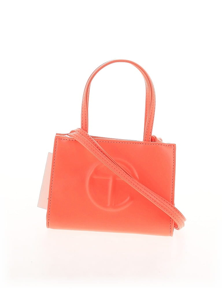 Telfar Solid Orange Pink Small 'Hazard' Shopping Bag One size - photo 1