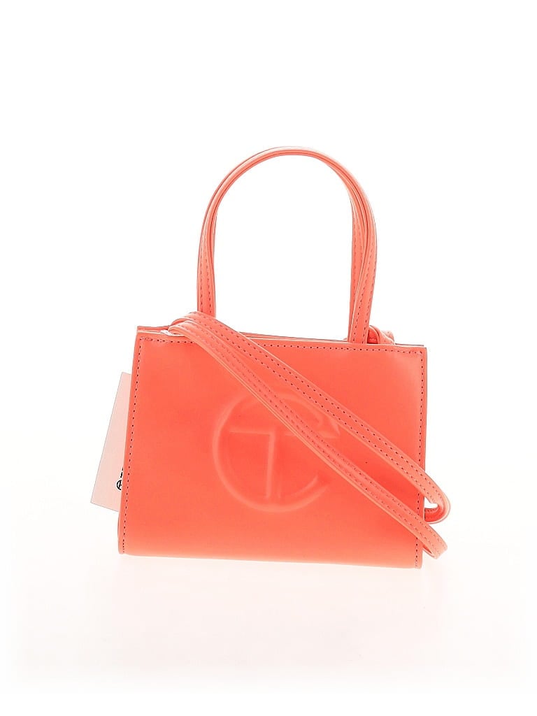 Telfar Solid Orange Pink Small 'Hazard' Shopping Bag One size - photo 1
