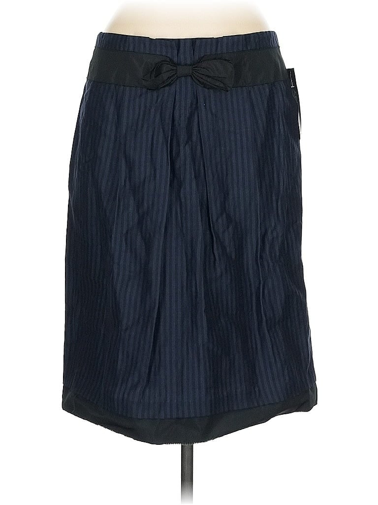 Pre-owned Dkny Wool Skirt In Blue