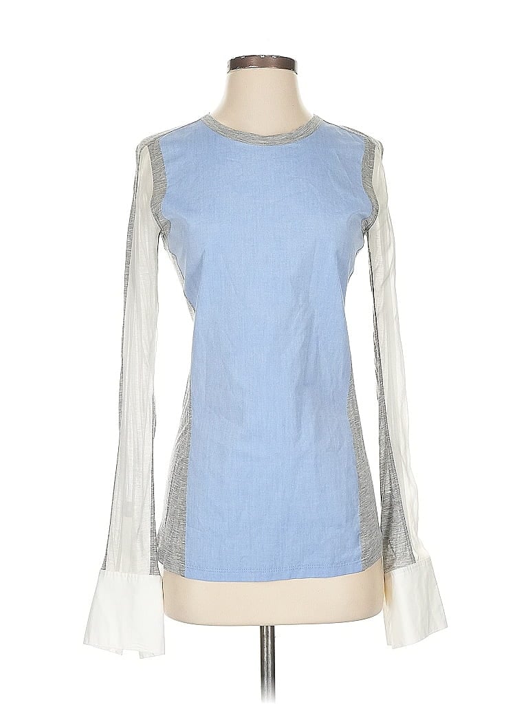 Reed Krakoff Blue Long Sleeve Blouse Size XS (estimated) - photo 1