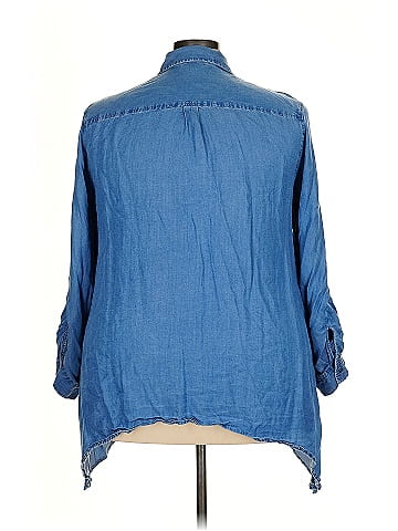 Zac & Rachel 3/4 Sleeve Button-Down Shirt (view 2)