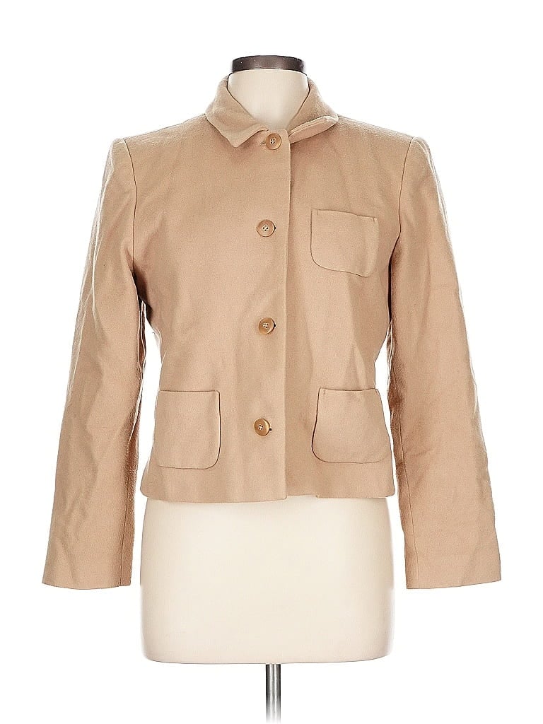 Pre-owned Harve Benard By Benard Holtzman Wool Blazer Jacket In Brown