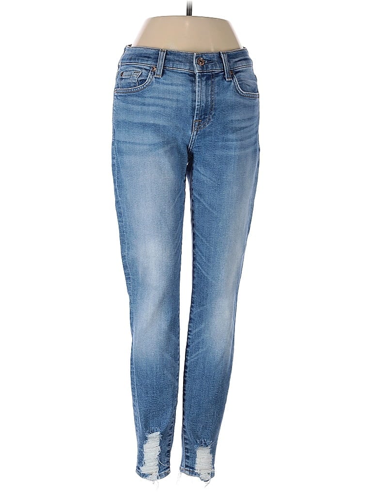 Pre-owned 7 For All Mankind Jeans In Blue