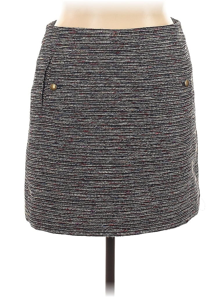 Pre-owned Ann Taylor Loft Outlet Casual Skirt In Gray