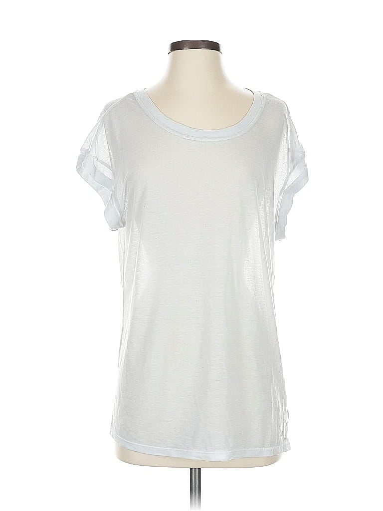 Pre-owned Express Short Sleeve T-shirt In Silver