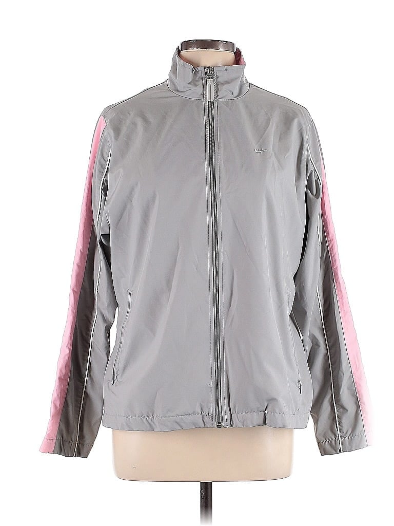 Pre-owned Nike Cardigan Sweater In Gray