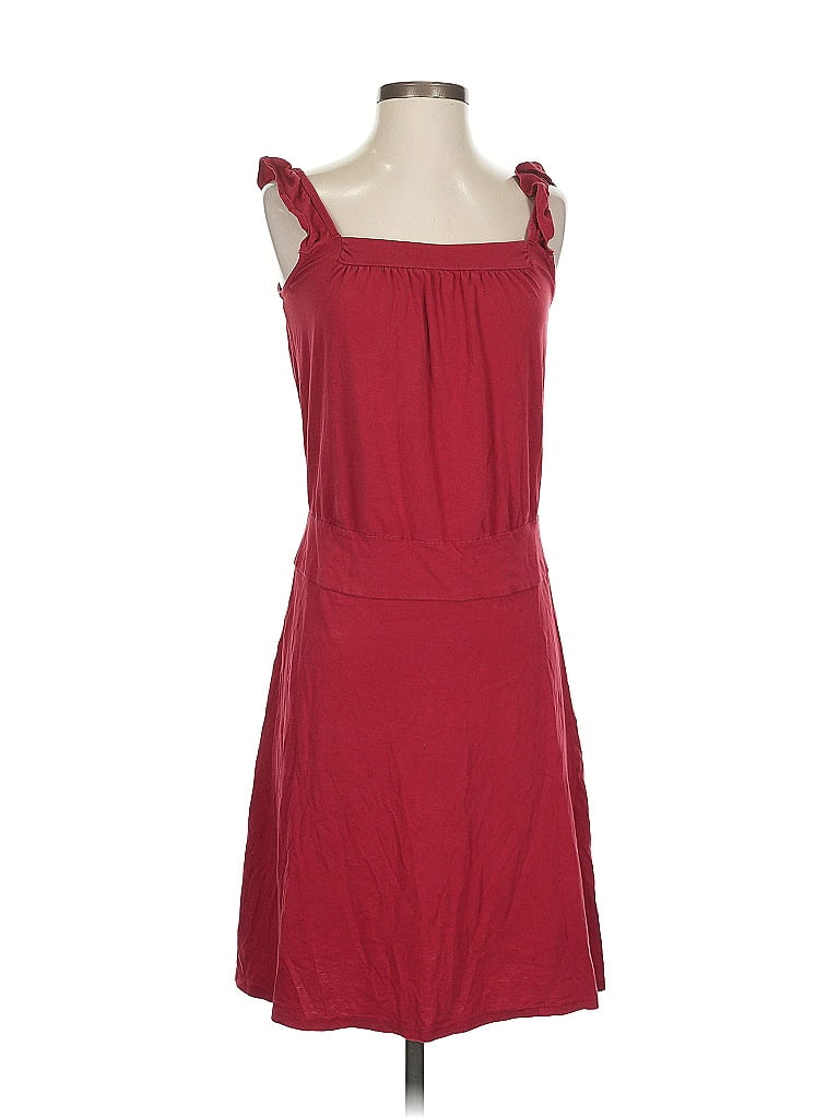 Pre-owned Ann Taylor Loft Casual Dress In Burgundy