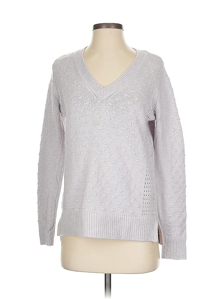 Pre-owned Ann Taylor Pullover Sweater In Purple