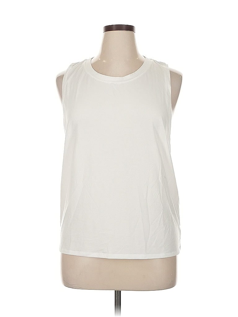 Pre-owned Gap Fit Sleeveless T-shirt In White