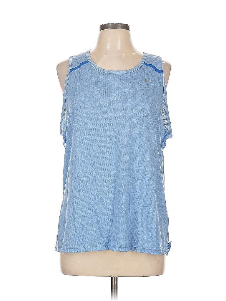 Pre-owned Nike Sleeveless T-shirt In Blue