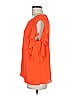 Cremieux 100% Polyester Orange Short Sleeve Blouse Size M - photo 5