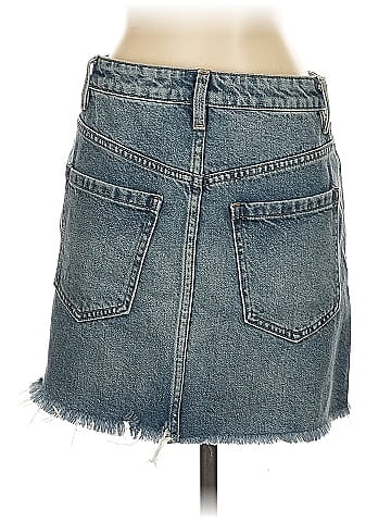 We the Free Denim Skirt (view 2)