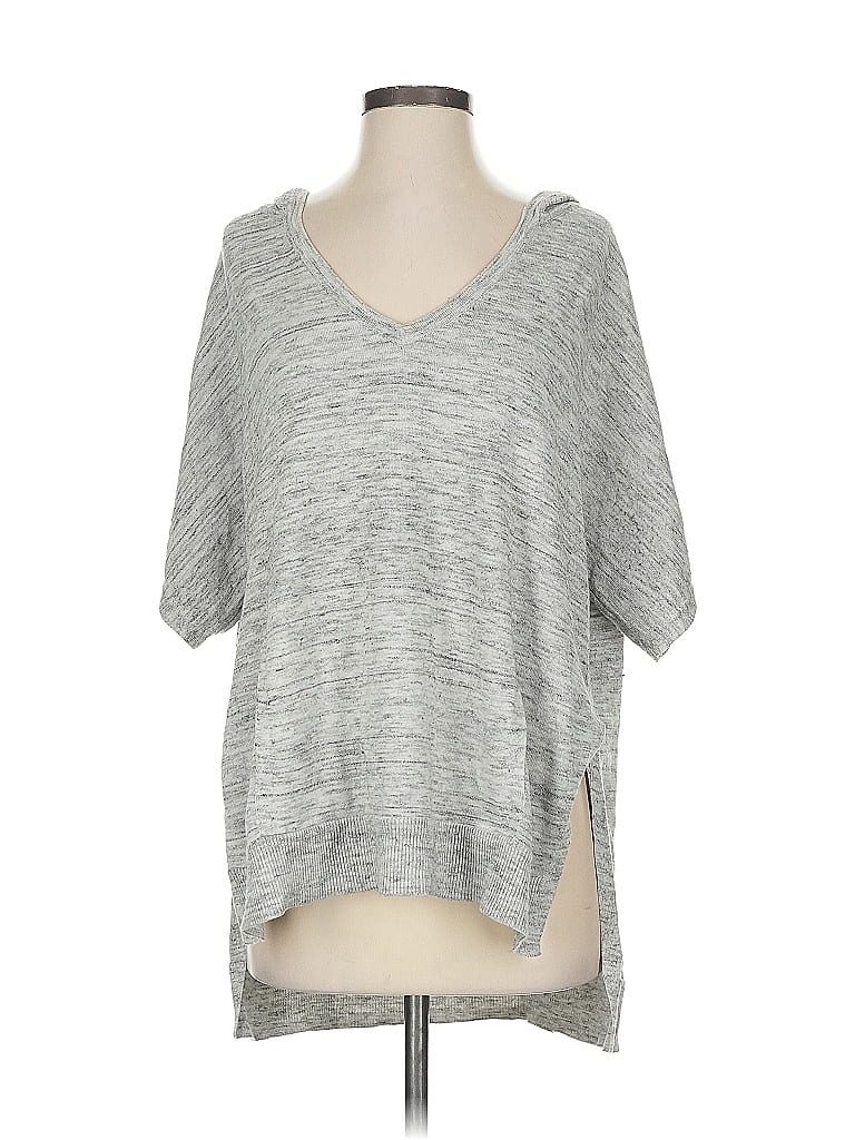 Pre-owned Athleta Poncho In Gray