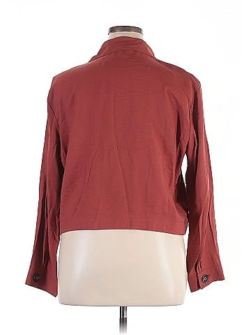 Kensie 3/4 Sleeve Button-Down Shirt (view 2)