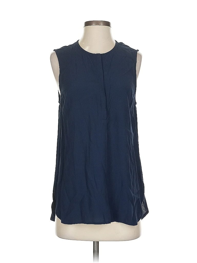 Pre-owned Madewell Sleeveless Blouse In Blue