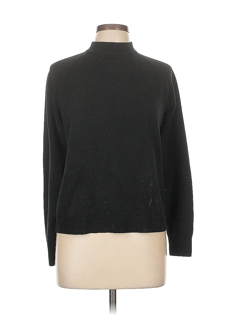 Pre-owned Karen Scott Turtleneck Sweater In Black
