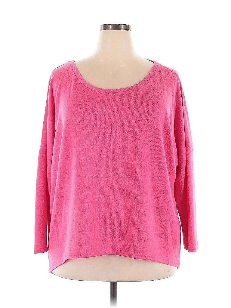 Uget Pink 3/4 Sleeve Top Size XXL - photo 1