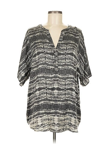 Collection Short Sleeve Silk Top (view 1)