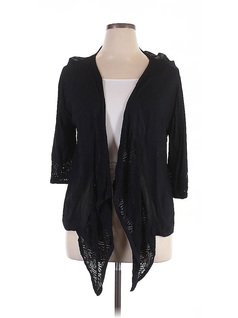 Pre-owned Lana Lee Cardigan Sweater In Black