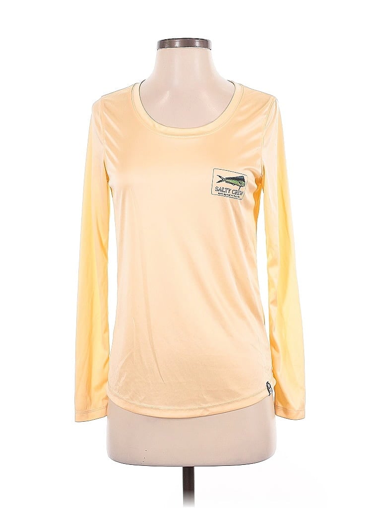 Click to view more detailed imagery on our partner's website Pre-owned Salty Crew Long Sleeve T-shirt In Yellow