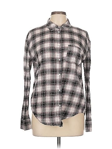 Elizabeth and James Long Sleeve Button-Down Shirt (view 1)