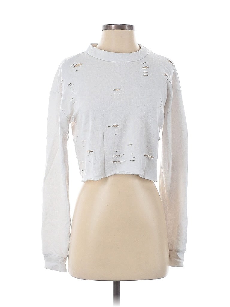 Pre-owned Lulus Sweatshirt In White