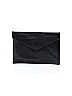 Black leather envelope clutch