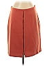 J. McLaughlin 100% Wool Solid Orange Brown Wool Skirt Size 4 - photo 1